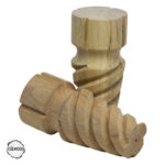 Ham Ahşap Mobilya Ayağı CNC Ayak 8x8x15 cm (Boyasız Doğal) - Görsel 2