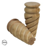 Ham Ahşap Mobilya Ayağı CNC Ayak 8x8x15 cm (Boyasız Doğal) - Görsel 2