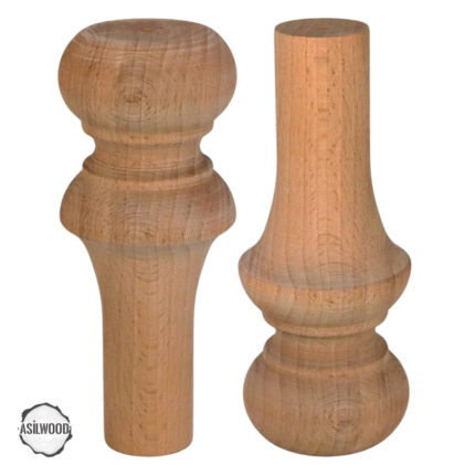 CNC Torna Ceviz Ahşap Küre Ayak Sehpa Ayağı 12 cnc torna ayak lamba bicimli dogal ahsap mobilya ayagi awc 121 7 15