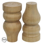 Ham Ahşap Mobilya Ayağı CNC Ayak Lamba Biçimli 8x8x15 cm (Boyasız Doğal)