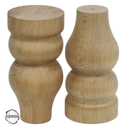 Ham Ahşap Mobilya Ayağı CNC Ayak 8x8x12 cm (Boyasız Doğal) 10 cnc torna ayak lamba bicimli dogal ahsap mobilya ayagi awc 143 8 15 a