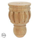 Ham Ahşap Mobilya Ayağı CNC Ayak 8x8x10 cm (Boyasız Doğal)