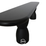 Sakız Ağacından Siyah Doğal Ahşap Bench