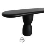 Sakız Ağacından Siyah Doğal Ahşap Bench