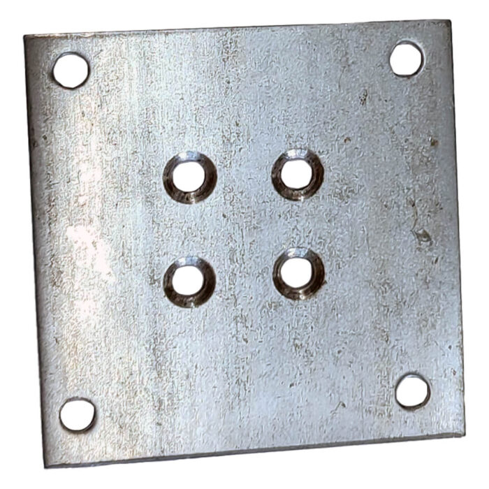 Ahşap Ayak Bağlantı Aparatı Montaj Sac Plakası (Vidalar Dahil) - Görsel 1