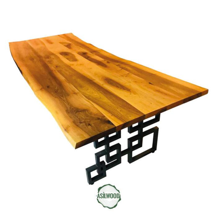 Ceviz Büyük Masa - Doğal Ahşap & Kenar, Kreatif Metal Ayak, 320 cm Ceviz Büyük Masa - Doğal Ahşap & Kenar, Kreatif Metal Ayak, 320 cm
