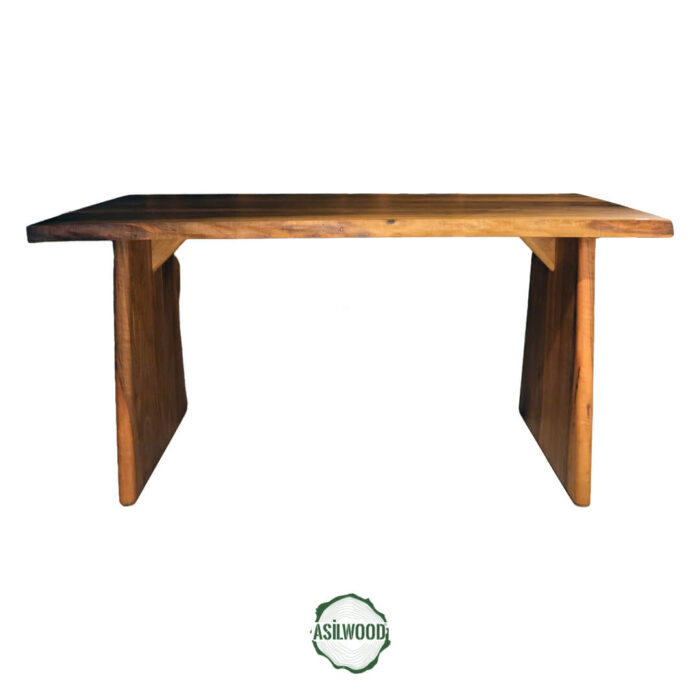 Pure Ceviz Masa - Doğal Ahşap & Kenar, Konik Ayak Pure Ceviz Masa - Doğal Ahşap & Kenar, Konik Ayak