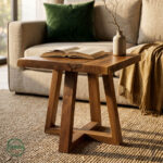 Masif Ceviz Sehpa - Canlı Kenar (Doğal Kenar)