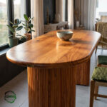 Masif Dut Masa - Oval Kenar, Çıta Ayak