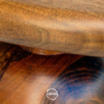 Masif Ceviz Oval Kenar Yemek Masası