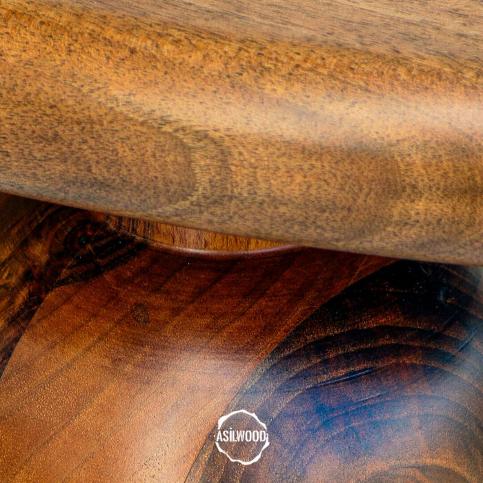 Masif Ceviz Oval Kenar Yemek Masası