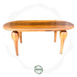 Masif Ceviz Oval Kenar Yemek Masası