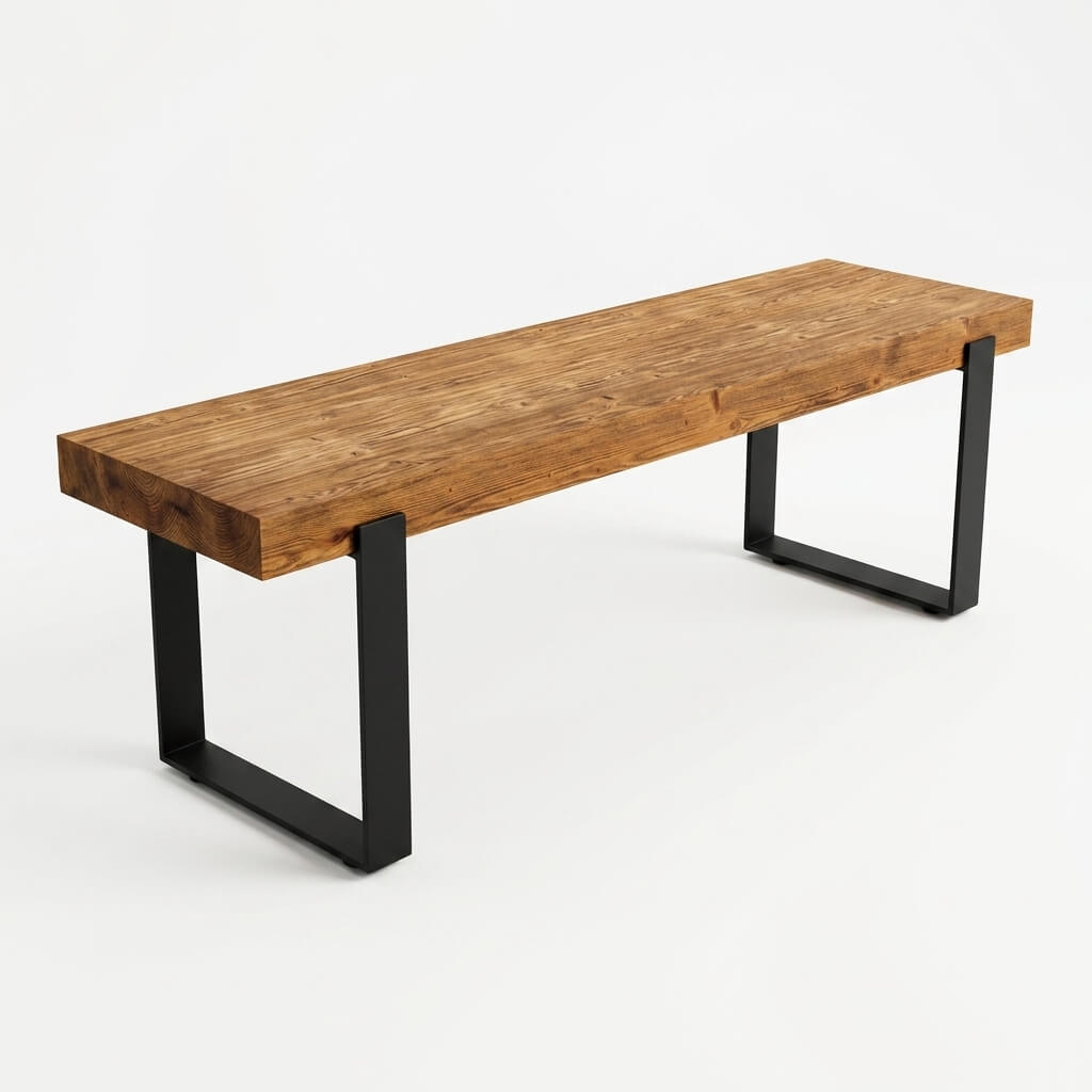asilwood-4012-1 Masif Ladin Eskitme TV Ünitesi 180 cm Çikolata - Görsel 1