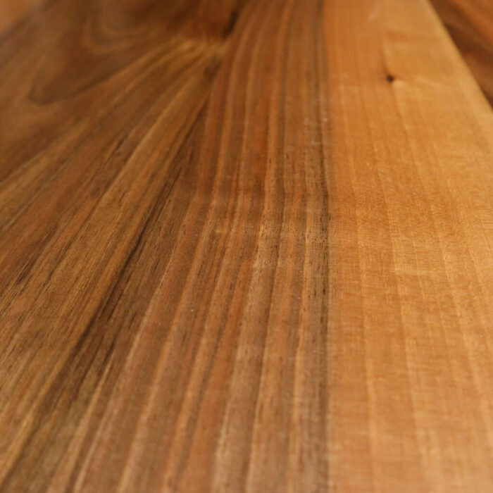 Masif Ceviz 107 cm Yuvarlak Tabla Düz Kenar Yemek Masası