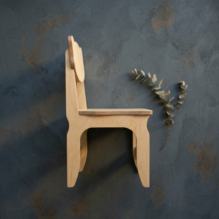 Huş Oval Sırtlık Detaylı Tabure