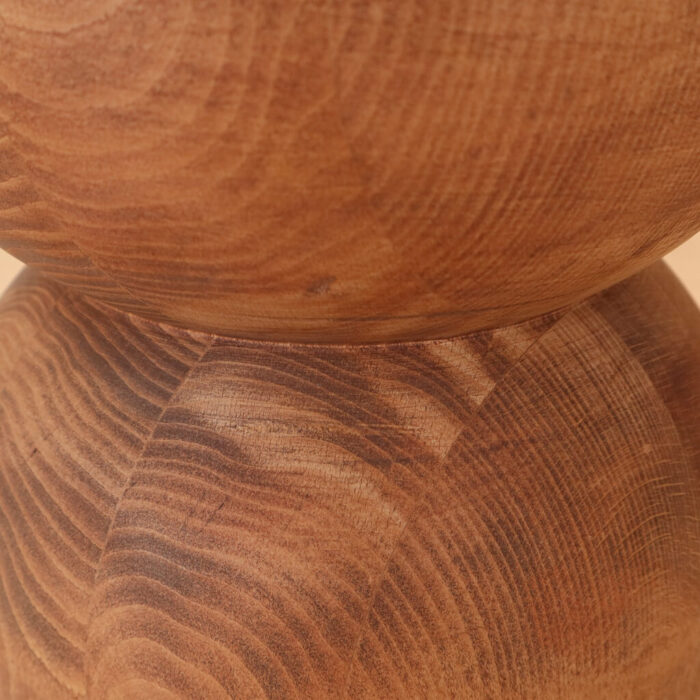 Masif Kayın Yarım Küre Ayak Fiskos Sehpa 54x65 cm